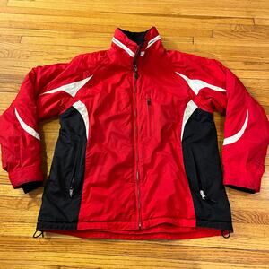 Obermeyer Coat Womens 12 Red ATC Winter Ski Snowboard Snow Warm Insulate